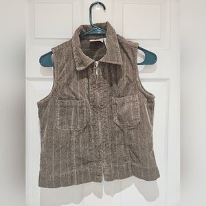 Small Faded Glory Authentic Wear Corduroy Vest